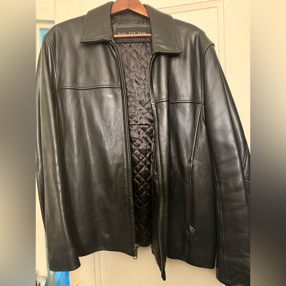 Marc New York Black Leather Jacket